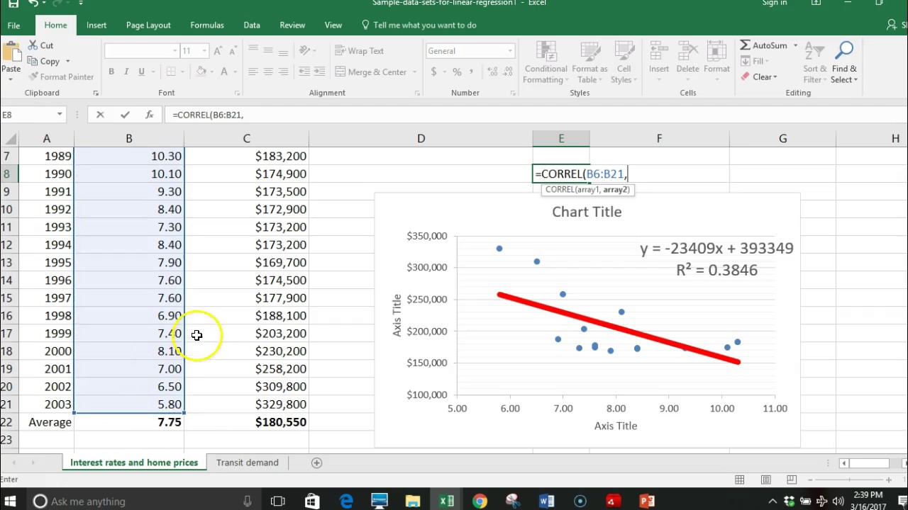 stattools add in excel